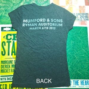 Mumford & Sons Nashville concert shirt